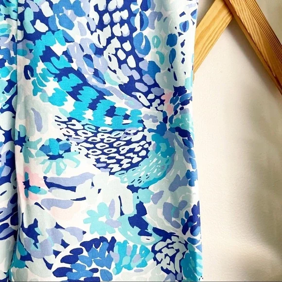 Lilly Pulitzer Peacock Print Bow Leggings